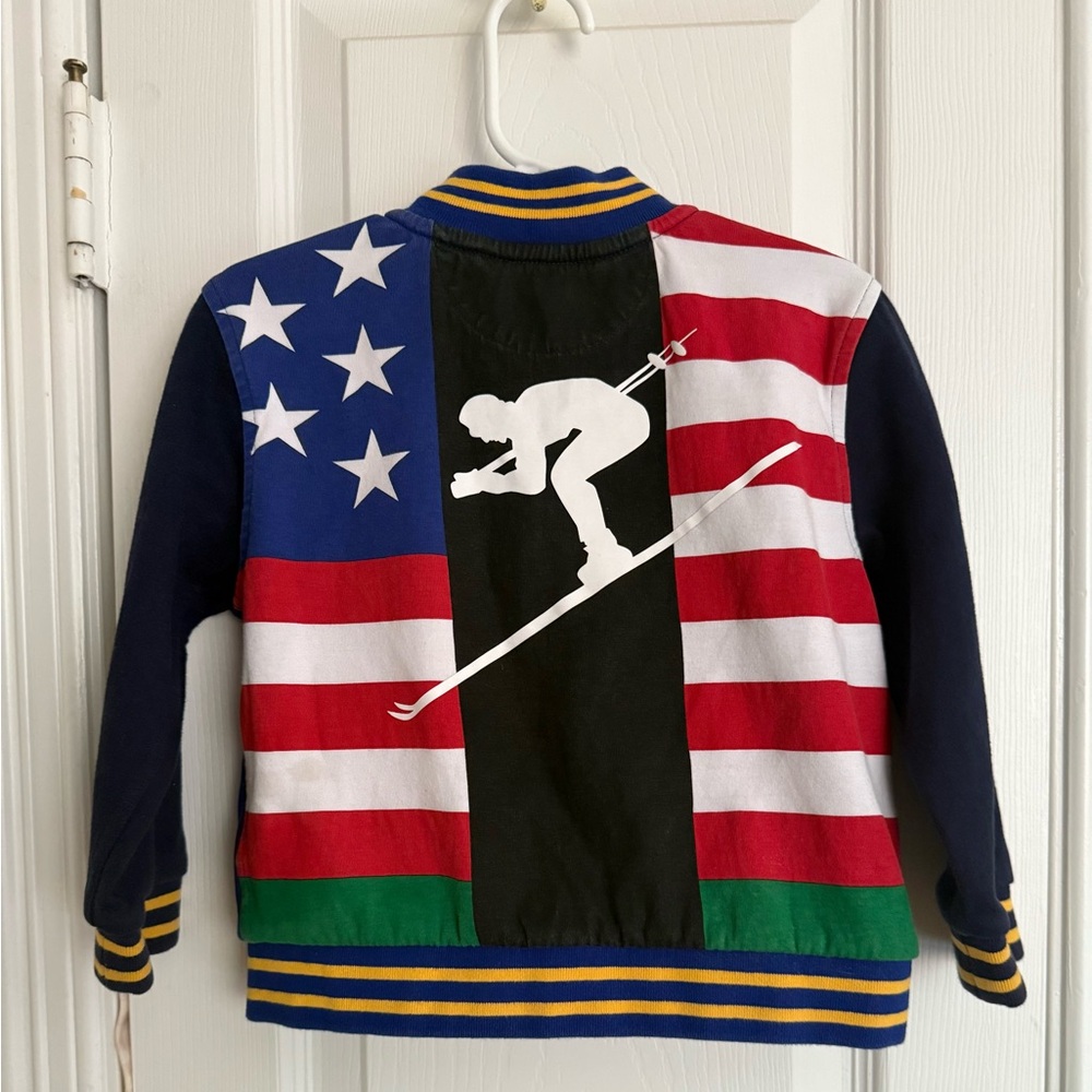 Polo Ralph Lauren Suicide Ski Baseball Jacket Colorblock Downhill Ski Boys 2-2T